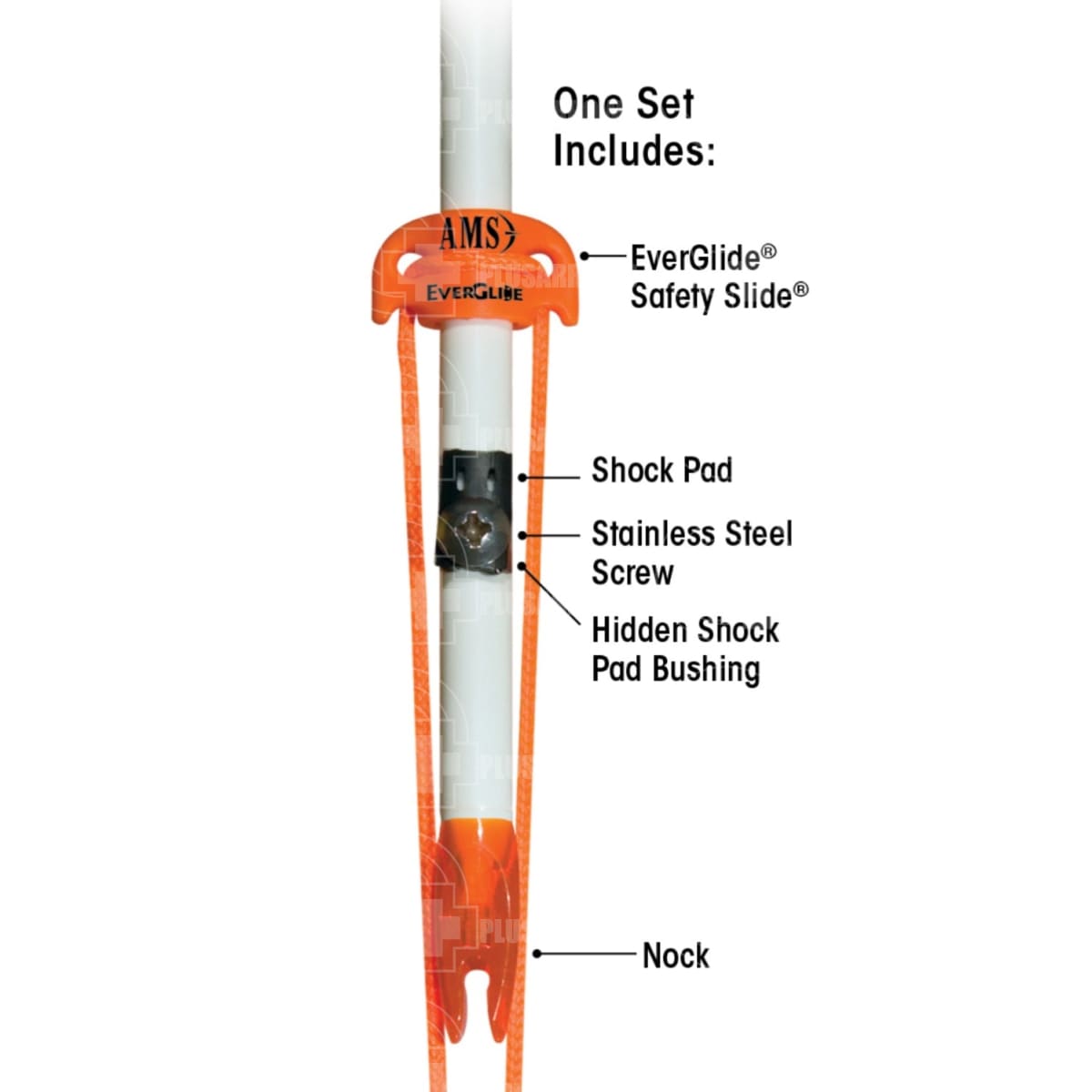 AMS Safety Slide Kit For Bowfishing Arrows p/k 5