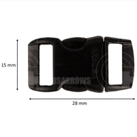 Atwood Paracord Buckle 3/8 Assorted Colour Range (10 Pack)