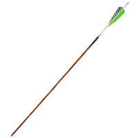 Easton Carbon Legacy Shield Cut Green Feather Fletched Arrows (6 Pk) - Arrows Premade