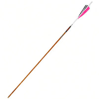 Easton Carbon Legacy Shield Cut Pink Feather Fletched Arrows (6 Pk) - Arrows Premade