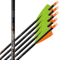 Easton Powerflight Carbon Arrows With 3 Feathers (6 Pk)