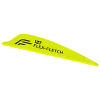 Fletch-Flex 187 Shield Cut Vanes Fluro Yellow / 100 Pack Vanes