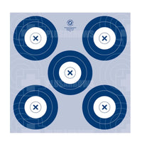 Maple Leaf 40cm IFAA/NFAA Indoor Target Face Five Spot / Single Target Targets