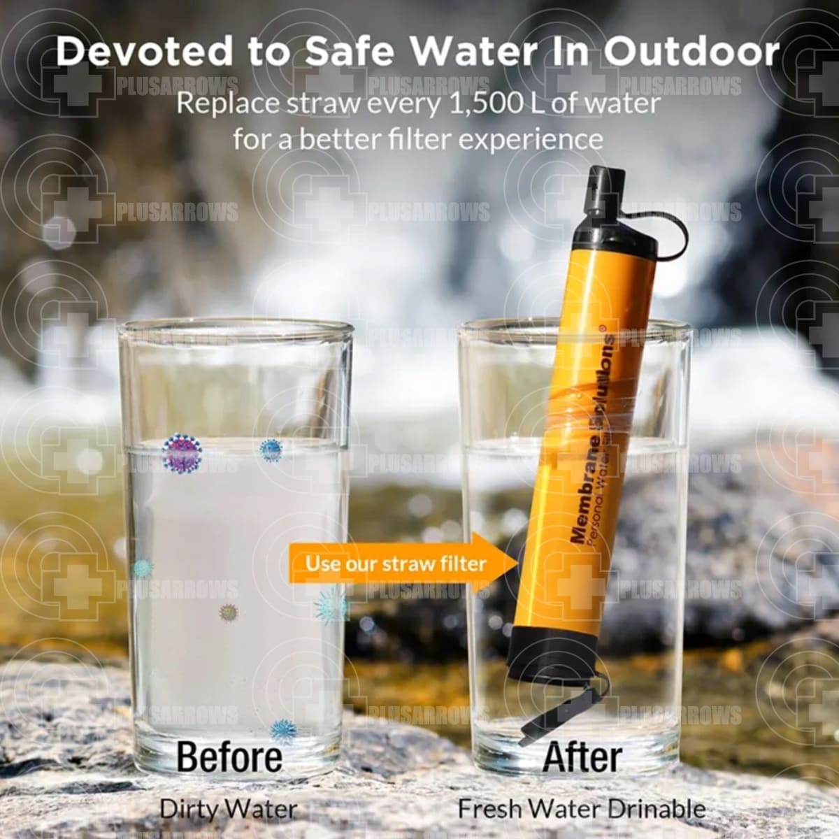 Membrane Solutions Three Liter Gravity Water Filter