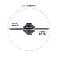 Ozcut Elite Series 2 Blade Broad Head (3 Pack) Broad Heads & Small Game Points