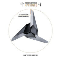 Ozcut Hurricane 3 Blade Broad Head (3 Pack) Broad Heads & Small Game Points