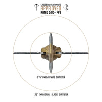 Ozcut Kreature Expandable Hybrid Broadhead (3 Pack) Broadhead