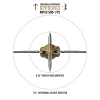 Ozcut Kreature Expandable Hybrid Broadhead (3 Pack) Broadhead
