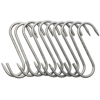 Stainless Small Hanging Meat Hook (10 Pk) Hunting Accessories
