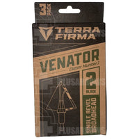 Terra Firma 2 Blade Single Bevel Broadhead (3 Pack) Broadhead