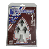 Tooth Of The Arrow Solid Series Broad Head (3 Pack) 125 Heads & Small Game Points