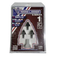 Tooth Of The Arrow Solid Series Broad Head (3 Pack) 150 Heads & Small Game Points