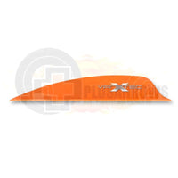 Vanetec Swift 2.25 Shield Cut Vanes Fluro Orange / 24 Pack And Feathers