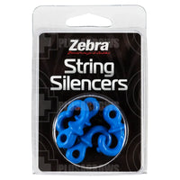 Zebra String Silencer (4 Pack) Blue String Silencers