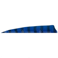 3.0 Barred Feathers Shield Cut (Rw) Dark Blue
