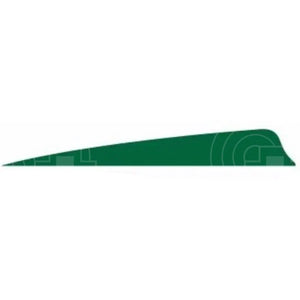 Gateway 4.0 Right Wing Shield Cut Feathers Green / 12 Pack Vanes And