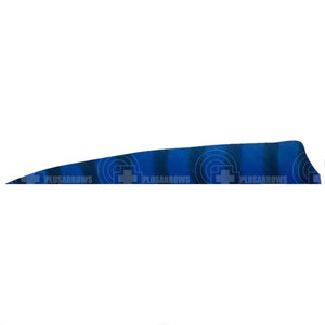 4.0 Barred Feathers Shield Cut (Rw) Dark Blue