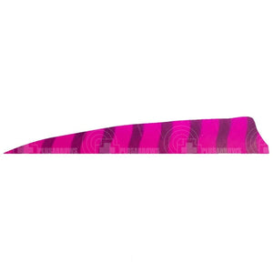 4.0 Barred Feathers Shield Cut (Rw) Pink