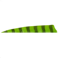 5.0 Barred Feathers Shield Cut (Rw) Fluro Green