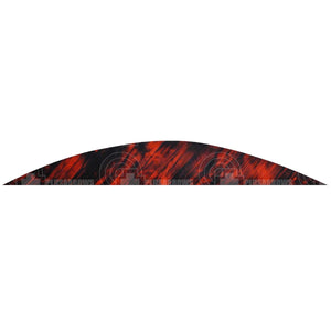 Gateway 5.0 Tre Colour Banana Feathers (Rw) Red / 12 Pack Vanes And