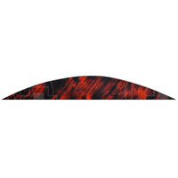 Gateway 5.0 Tre Colour Banana Feathers (Rw) Red / 12 Pack Vanes And
