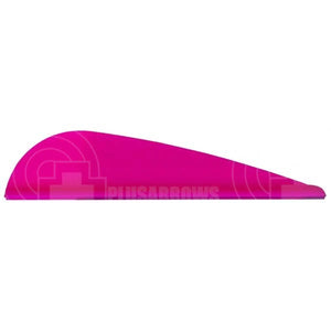 Aae Ep16 Plasti-Fletch Elite 1.75 Vanes Hot Pink / 24 Pack And Feathers