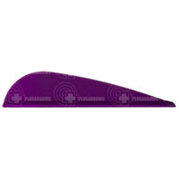 Aae Ep16 Plasti-Fletch Elite 1.75 Vanes Purple / 24 Pack And Feathers