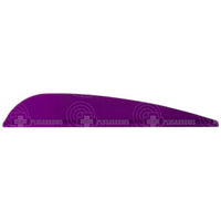 Aae Ep23 Plasti-Fletch Elite 2.3 Vanes Purple / 24 Pack And Feathers