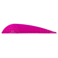 Aae Ep26 Plasti-Fletch Elite 2.6 Vanes Hot Pink / 24 Pack And Feathers
