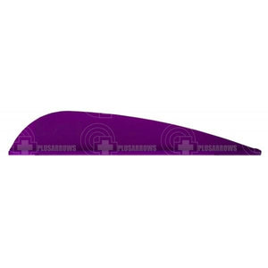 Aae Ep26 Plasti-Fletch Elite 2.6 Vanes Purple / 24 Pack And Feathers
