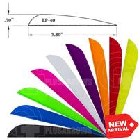 Aae Ep40 Plasti-Fletch Elite 3.8 Vanes And Feathers
