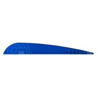 Aae Ep40 Plasti-Fletch Elite 3.8 Vanes Blue / 24 Pack And Feathers
