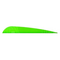 Aae Ep40 Plasti-Fletch Elite 3.8 Vanes Brite Green / 24 Pack And Feathers
