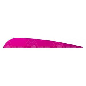 Aae Ep40 Plasti-Fletch Elite 3.8 Vanes Hot Pink / 24 Pack And Feathers