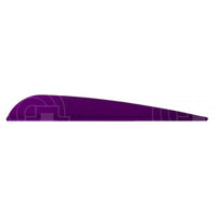 Aae Ep40 Plasti-Fletch Elite 3.8 Vanes Purple / 24 Pack And Feathers
