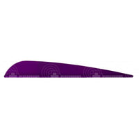 Aae Ep40 Plasti-Fletch Elite 3.8 Vanes Purple / 24 Pack And Feathers