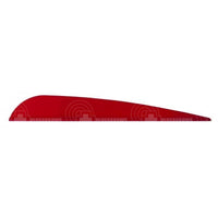 Aae Ep40 Plasti-Fletch Elite 3.8 Vanes Red / 24 Pack And Feathers