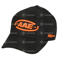 Aae Logo Caps Black W/orange Adhesives
