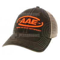 Aae Logo Caps Legacy Trucker Black W/orange Adhesives
