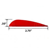 Aae Trad 26 Plasti-Fletch Elite 2.6 Vanes (50 Pack)
