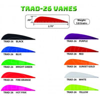 Aae Trad 26 Plasti-Fletch Elite 2.6 Vanes (50 Pack)
