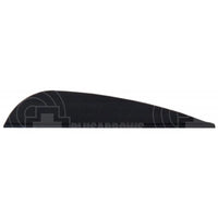 Aae Trad 26 Plasti-Fletch Elite 2.6 Vanes (50 Pack) Black
