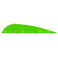 Aae Trad 26 Plasti-Fletch Elite 2.6 Vanes (50 Pack) Bright Green
