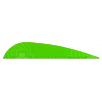 Aae Trad 26 Plasti-Fletch Elite 2.6 Vanes (50 Pack) Bright Green
