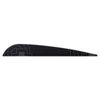 Aae Trad 40 Plasti-Fletch Elite 3.8 Vanes (50 Pack) Black