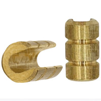 ACU Archery Stax Brass Bowstring Weight - 3 Stack - D Loop Brass Noc & Kisser Button
