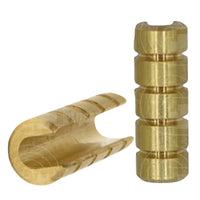 ACU Archery Stax Brass Bowstring Weight 5 Stack D Loop Brass Noc & Kisser Button
