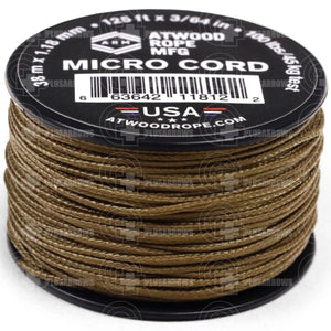Atwood Micro Cord Braid (125 Feet) Coyote Paracord