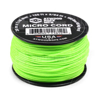 Atwood Micro Cord Braid (125 Feet) Neon Green Paracord
