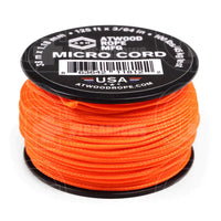 Atwood Micro Cord Braid (125 Feet) Neon Orange Paracord
